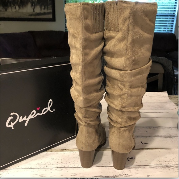 HOST PICK! Suede Round Toe Slouchy Knee High Boots - Picture 3 of 5